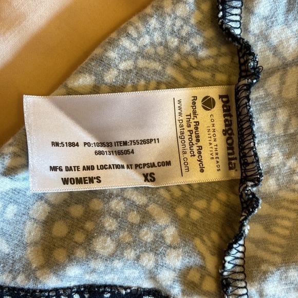 Patagonia Organic Cotton Wrap Dress XS - Picture 9 of 9